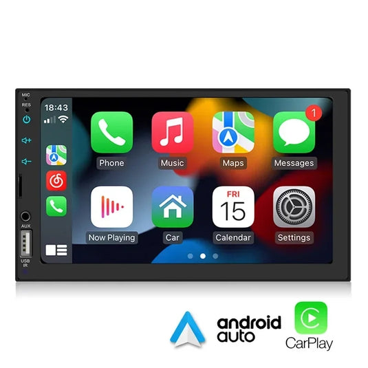 DERTON MP-415CA Double Din Apple Carplay & Android Auto Stereo