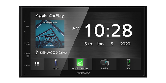 Kenwood DMX5020S Multimedia Receiver with Wired CarPlay & Android Auto