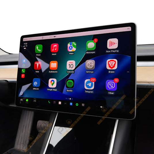 Tesla Model Y (2017-2024) Wireless Apple CarPlay & Android Auto Integration Kit