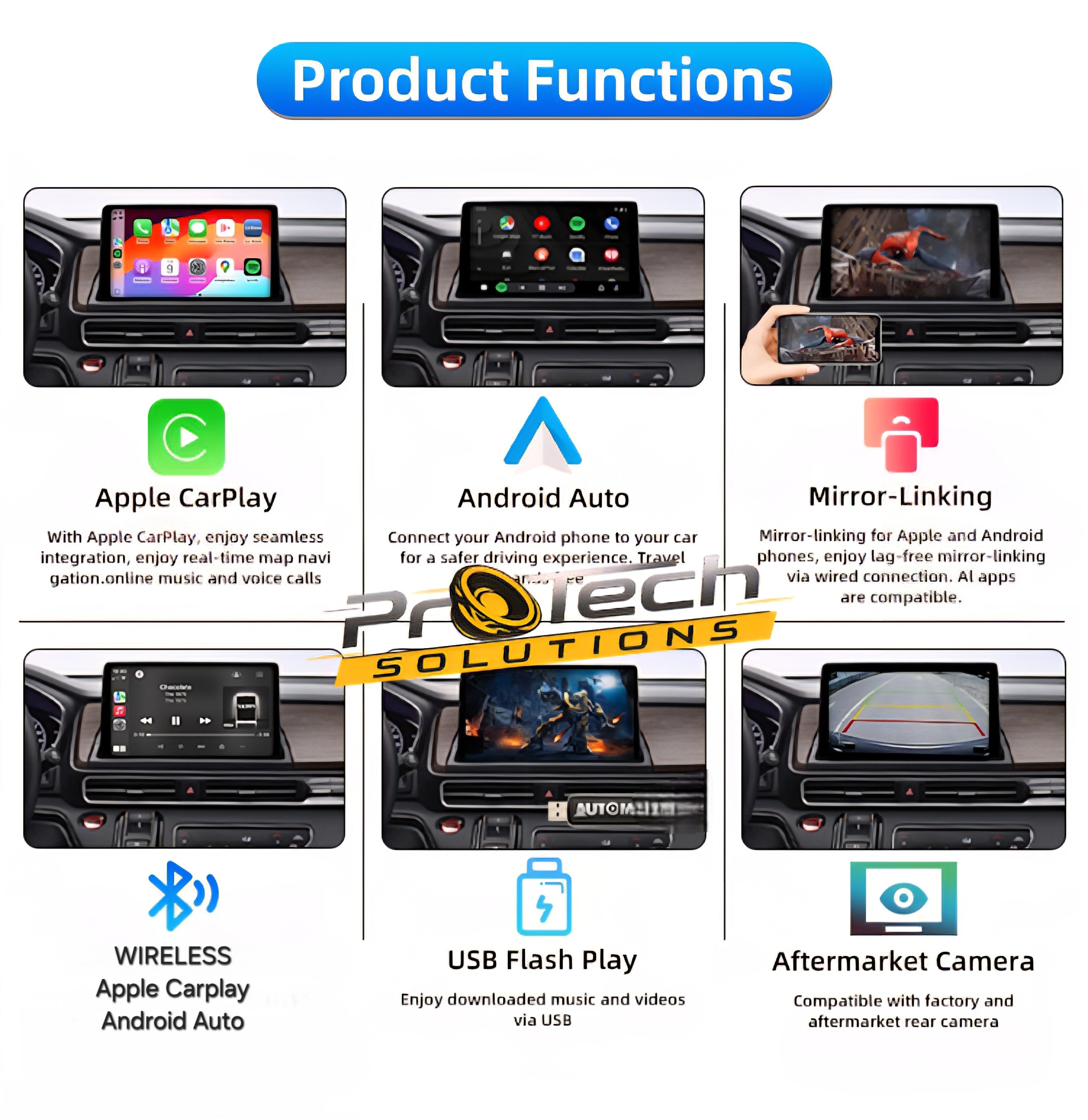 Outlander 2006 Android Mitsubishi Outlander 2005-2011 Wireless Apple CarPlay & Android Auto H