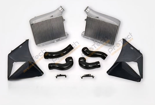 AUDI RS6 C8 Intercooler kit with carbon fiber air guide hood