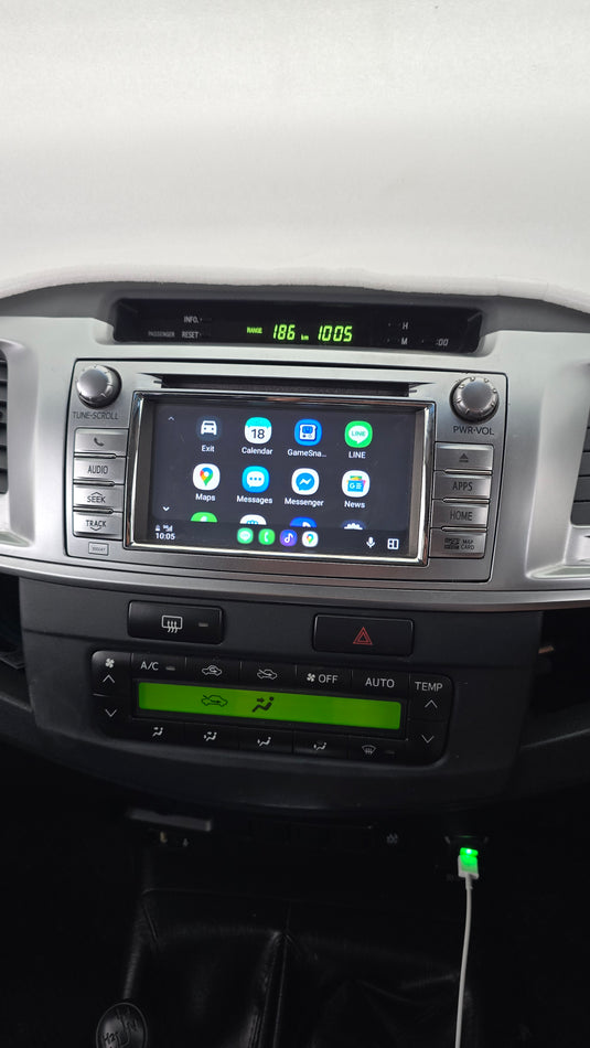 Toyota Hilux Compatible Wireless Apple CarPlay & Android Auto Upgrade Kit (Retains Factory Systems)
